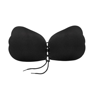 Biustonosz samonośny - Bye Bra Lace-It Bra Miseczka D Black